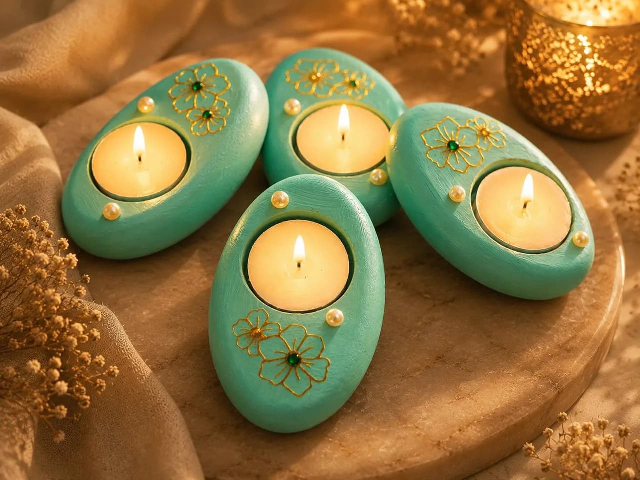 Oval T-Light Holder